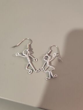 Handmade Dancing Couple Earrings